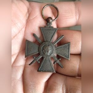 WWI French CROIX DE GUERRE MEDAL - FRENCH ARMY MILITARY MEDAL